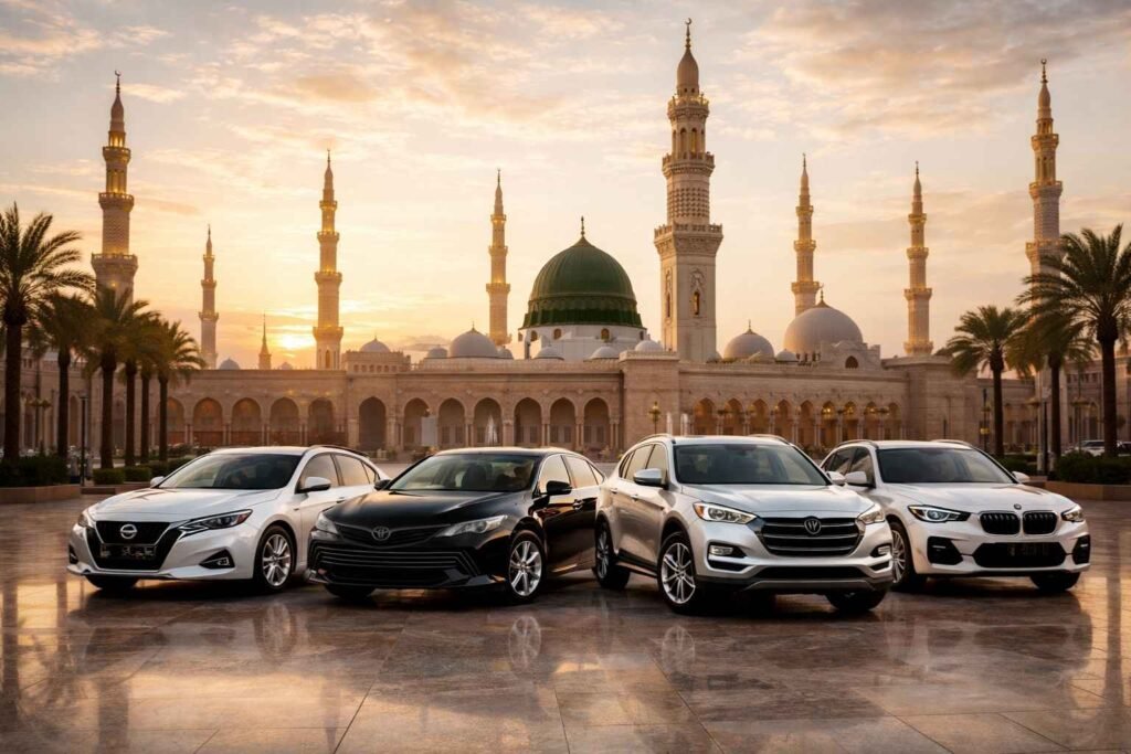 Taxi Service in Madinah with comfortable car