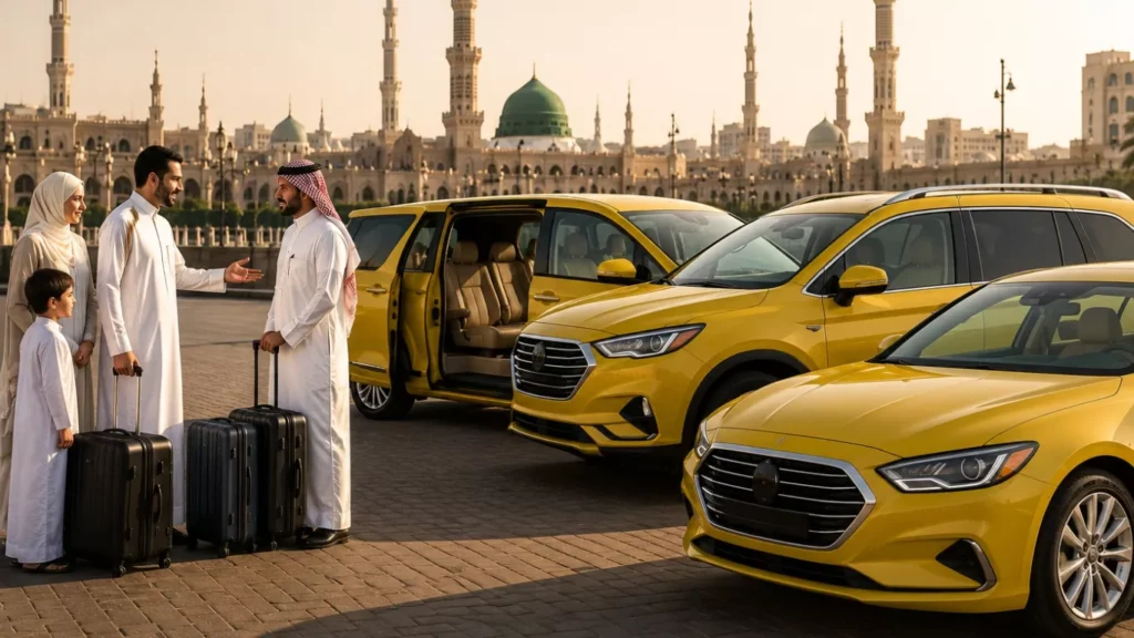 خدمة سيارات الأجرة للعمرة